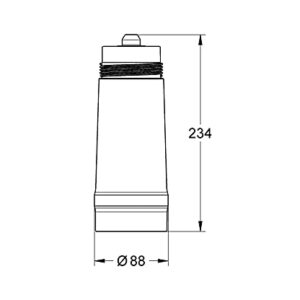 Grohe 40547001 Blue Active Carbon Replacement Water Filter 792.5 Gallon Capacity