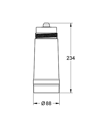 Grohe 40547001 Blue Active Carbon Replacement Water Filter 792.5 Gallon Capacity