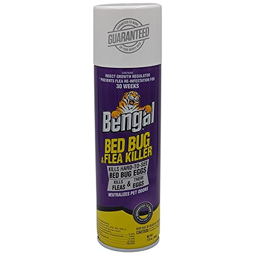 Bengal Bed Bug and Flea Killer Aerosol Spray with Insect Growth Regulator, 17.5 Oz. Aerosol Can