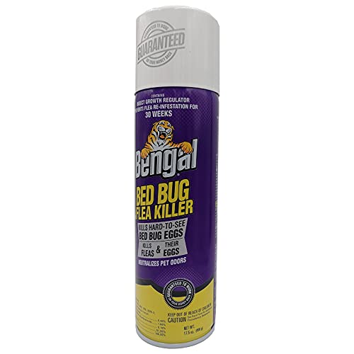Bengal Bed Bug and Flea Killer Aerosol Spray with Insect Growth Regulator, 17.5 Oz. Aerosol Can