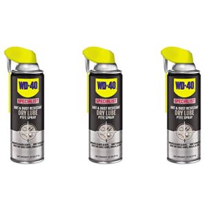 wd-40 300059 dirt and dust resistant dry lubricant spray w/smart straw (3 pack)