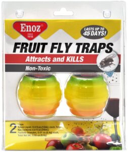 enoz fruit fly trap, twin pack