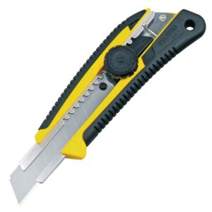 tajima utility knife - 3/4" 7-point heavy gri snap blade box cutter with dial lock & endura-blade - lc-561