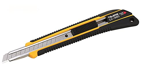 TAJIMA Utility Knives & Blades - 3/8" Precision Craft GRI Snap Blade Box Cutter with Slide Lock & Endura-Blade - LC-360