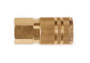 primefit ic1414fb6 1/4-inch industrial 6-ball brass coupler with 1/4-inch female npt