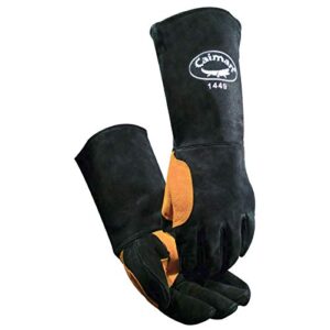caiman 1449 welders and foundry gloves black l