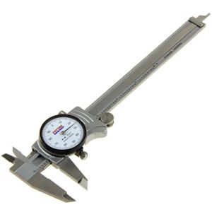 anytime tools premium dial caliper 6"/0.001" precision double shock proof solid hardened stainless steel