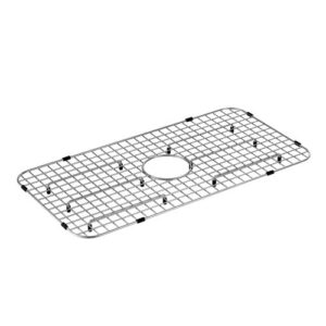 moen ga719 stainless steel center drain bottom sink grid, 13.8-inch x 27-inch x 1.3-inch, stainless
