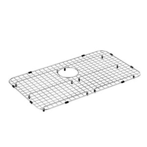moen ga771 stainless steel rear drain bottom grid sink accessory 27-inch x 16-inch, stainless