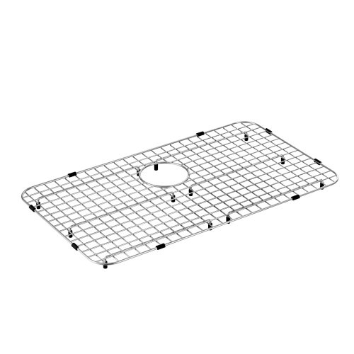 Moen GA771 Stainless Steel Rear Drain Bottom Grid Sink Accessory 27-Inch X 16-Inch, Stainless