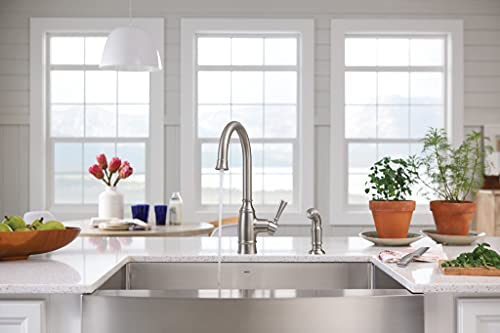 Moen G18121 1800 Series 30-Inch X 21-Inch Stainless Steel 18 Gauge Single Bowl Farmhouse Kitchen Sink