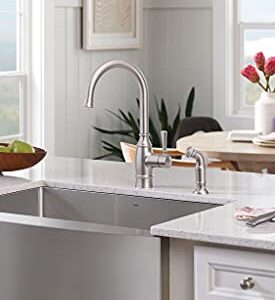 Moen G18121 1800 Series 30-Inch X 21-Inch Stainless Steel 18 Gauge Single Bowl Farmhouse Kitchen Sink