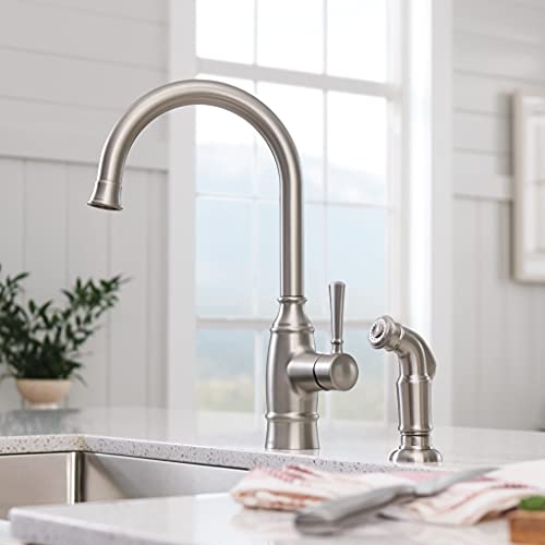 Moen G18121 1800 Series 30-Inch X 21-Inch Stainless Steel 18 Gauge Single Bowl Farmhouse Kitchen Sink