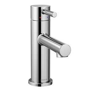 moen align chrome one-handle high-arc bathroom faucet with drain assembly, 6190, 0.375