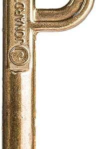 Jonard Tools, TTK-225, P Key, for Self Lock Pedestal Lock, Brass, Gold, 1 Count (Pack of 1)