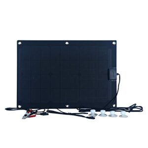 nature power 56702 25-watt semi-flex monocrystalline solar panel for 12-volt charging