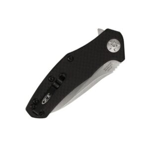 Zero Tolerance 0770CF Folding Knife; 3.25” High-Performance Crucible S35VN Steel Blade, Stonewashed Finish, Carbon Fiber Handle, SpeedSafe Assisted Opening, Liner Lock, Reversible Pocketclip; 3 OZ , black