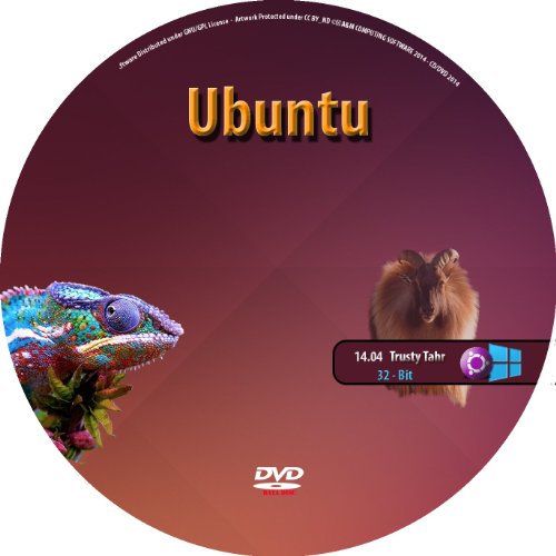 Ubuntu Linux 14.04 32 Bit Desktop Live DVD LTS