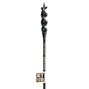 eagle tool us ea75072 flex shank installer drill bit, auger style, made in the usa, black, 3/4-inch by 72-inch, black