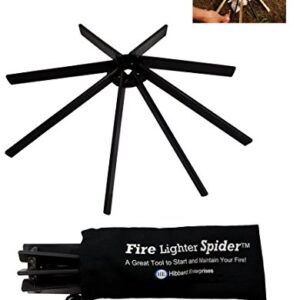 Hibbard Enterprises - Fire Lighter Spider - Outdoor Fire Starter for Kindling and Maintaining Campfire, Fire Spider Tool.