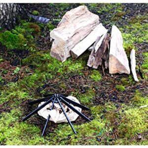 Hibbard Enterprises - Fire Lighter Spider - Outdoor Fire Starter for Kindling and Maintaining Campfire, Fire Spider Tool.