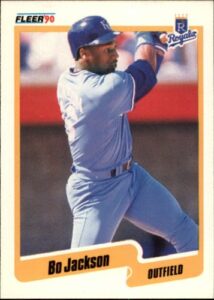 1990 fleer baseball card #110 bo jackson