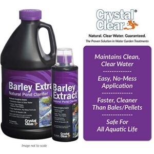 CrystalClear Barley Extract Concentrate - Natural Liquid Pond Clarifier - 1 Gallon of Barley Straw Extract Treats Up to 64,000 Gallons