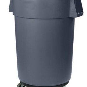 Tiger Chef Commercial 5 Caster Trash Can Dollies, 18-inch by 6-inch, Black Plastic Dolly with Casters, Perfect Fit for Round Trash Cans, Waste Container Dollies Trash Dolly (2 Pack)