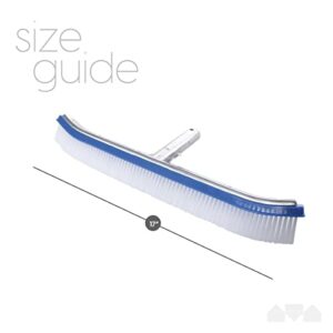 Milliard 17.5 inch Extra-Wide Nylon Pool Brush, Designed for Use with Vinyl Lined Pools