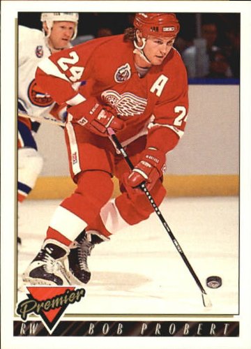 1993 Topps Premier Hockey Card (1993-94) #177 Bob Probert