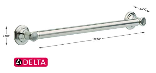 DELTA 41624-SS Traditional Decorative Grab Bar, 24", Brilliance Stainless Steel