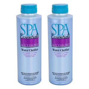 spa essentials 32612000-02 water clarifier for spas and hot tubs, 1-pint, 2-pack