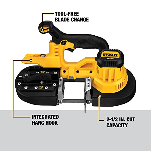 DEWALT 20V MAX* Portable Band Saw, Tool Only (DCS371B)