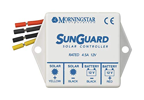 Morningstar Sunguard 4.5A Solar Charge Controller for 12V Batteries, Waterproof Outdoor Solar Panel Controller, Battery Controller Solar Controller 12V, Lowest Fail Rate Charge Controller