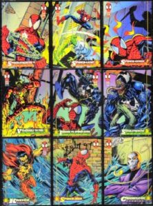 1994 amazing spiderman trading card set (complete 150 card set)