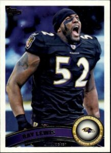 2011 topps football card #183 ray lewis