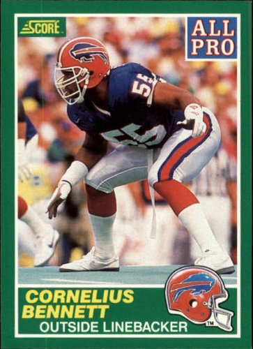 1989 Score Football Card #299 Cornelius Bennett