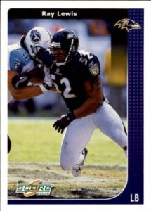 2002 score football card #24 ray lewis