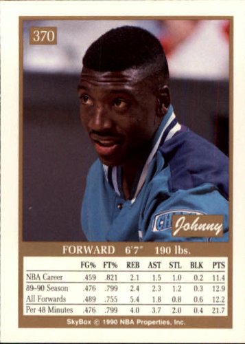 1990 SkyBox Basketball Card (1990-91) #370 Johnnyman