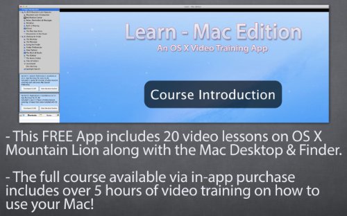 Learn - OS X Mavericks Video Training Course [Download]