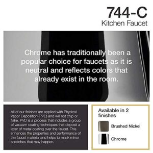 MR Direct 744C Chrome 2-Handle Standard Kitchen Faucet