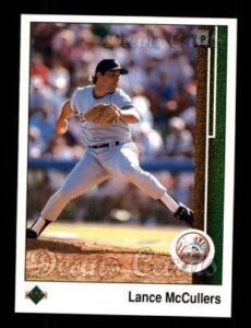 1989 upper deck # 710 lance mccullers new york yankees (baseball card) nm/mt yankees