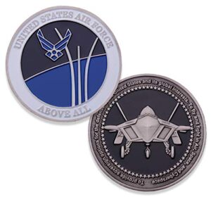 air force above all challenge coin - usaf veteran military coin - officially licensed - designed by military veterans