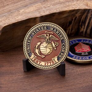 Marine Corps E5 Challenge Coin! USMC SGT Rank Military Coin. Sergeant Challenge Coin! Designed by Marines for Marines - Officially Licensed Product!