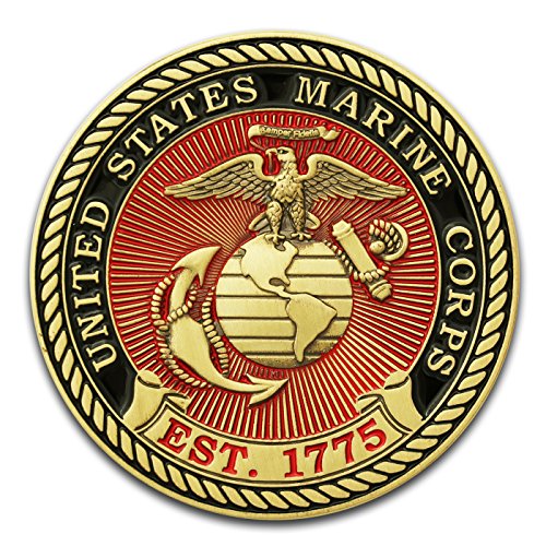 Marine Corps E5 Challenge Coin! USMC SGT Rank Military Coin. Sergeant Challenge Coin! Designed by Marines for Marines - Officially Licensed Product!