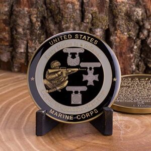 Marine Corps Rifleman Creed Challenge Coin - USMC Military Coin - Officially Licenced Product Designed By Marines FOR Marines. USMC Challenge Coin