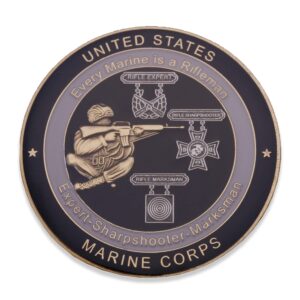 Marine Corps Rifleman Creed Challenge Coin - USMC Military Coin - Officially Licenced Product Designed By Marines FOR Marines. USMC Challenge Coin