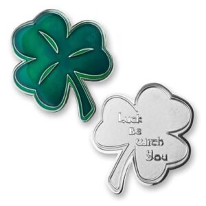 coins for anything, inc luck be with you shamrock coin