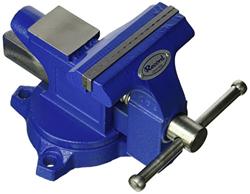 IRWIN Tools Record Light Duty Workshop Vise, 4.5-Inch (4935507),Blue