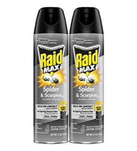 raid max max spider & scorpion killer - 12 oz - 2 pk